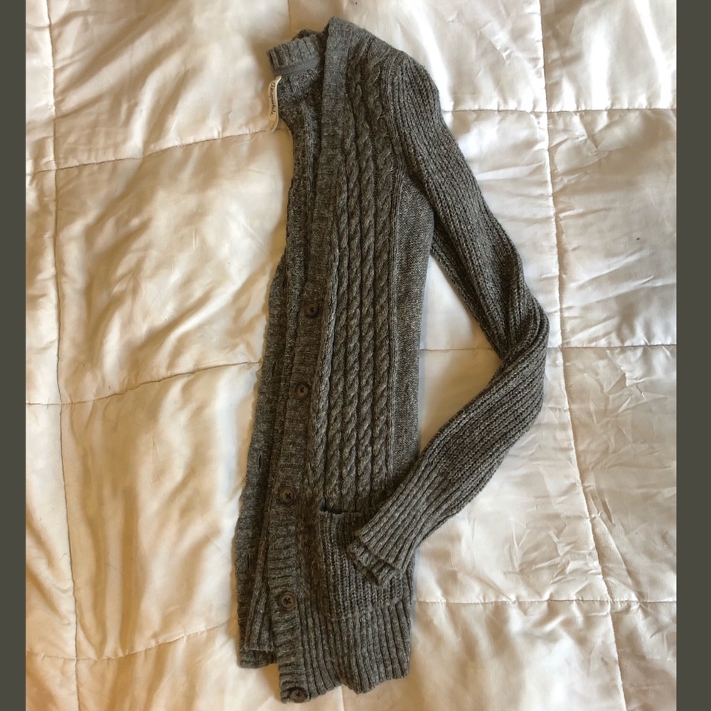 EUC Charcoal Gray Cardigan